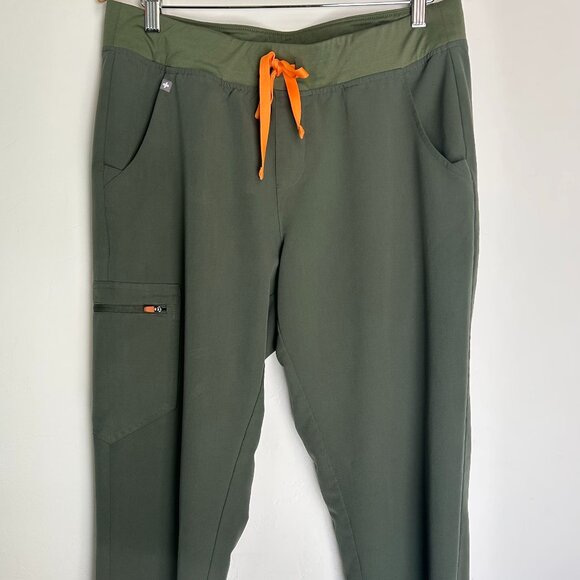 Figs Womens Scrub Pants Zamora Jogger LARGE, Moss - Picture 1 of 3